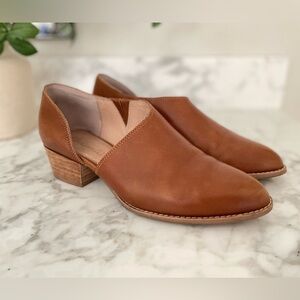 Madewell The Lucie Shoe Leather Womens Size 7 Brown Saddle Shootie